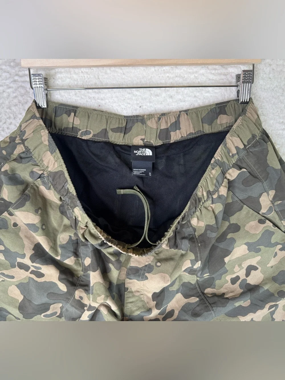 The North Face Class V Water Pull On Trunks Shorts Camo Green Men's Size XL